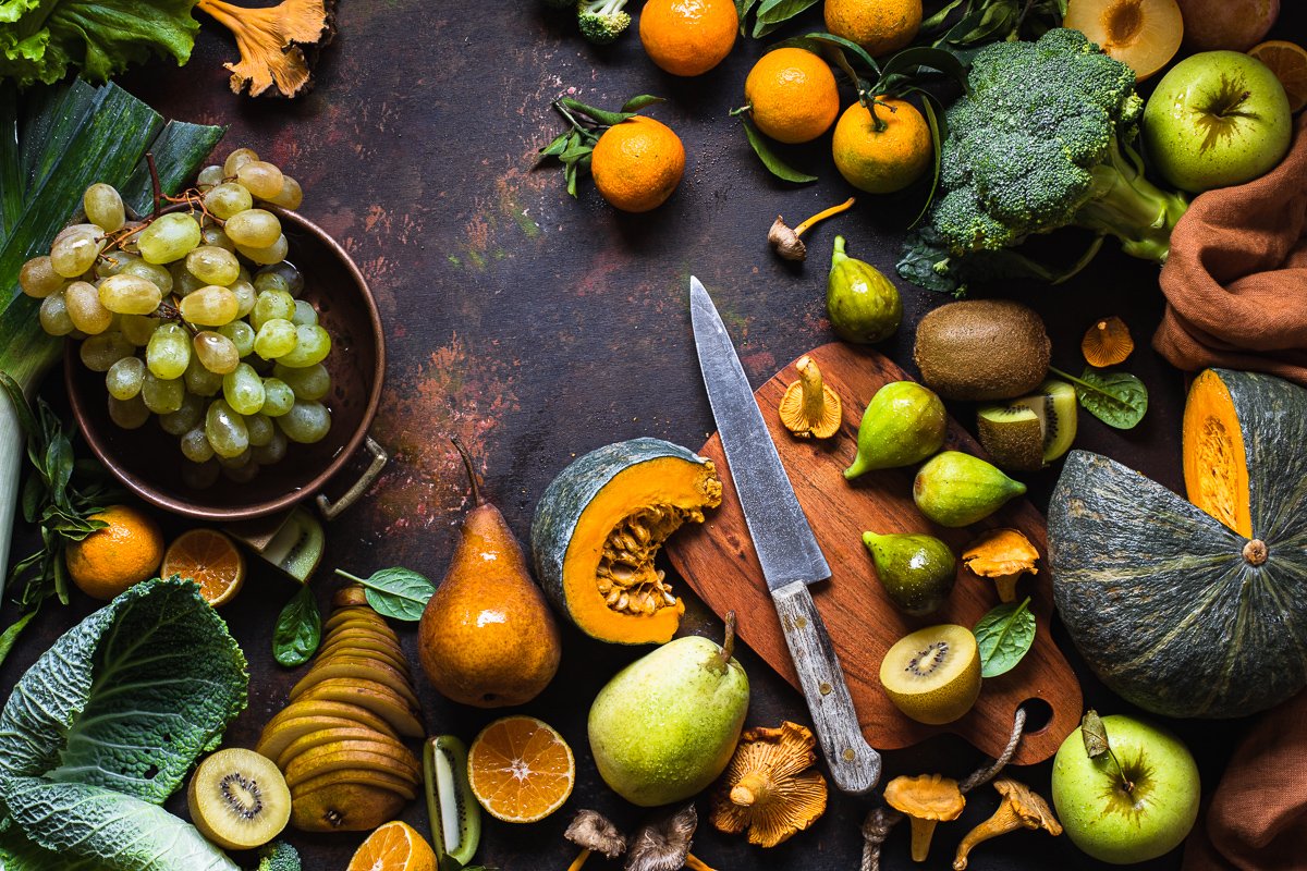 frutta e verdura autunnali still life - Chiara Gavioli Food Photography & Styling