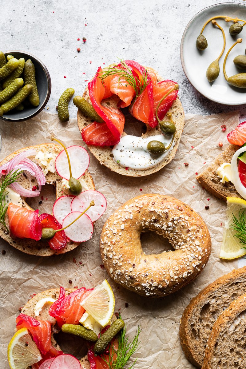 bagels e salmone - Chiara Gavioli Food Photography & Styling